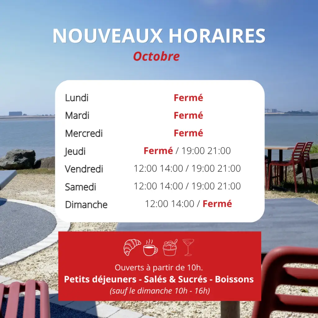 PORT LAUZIERES : Horaires Octobre